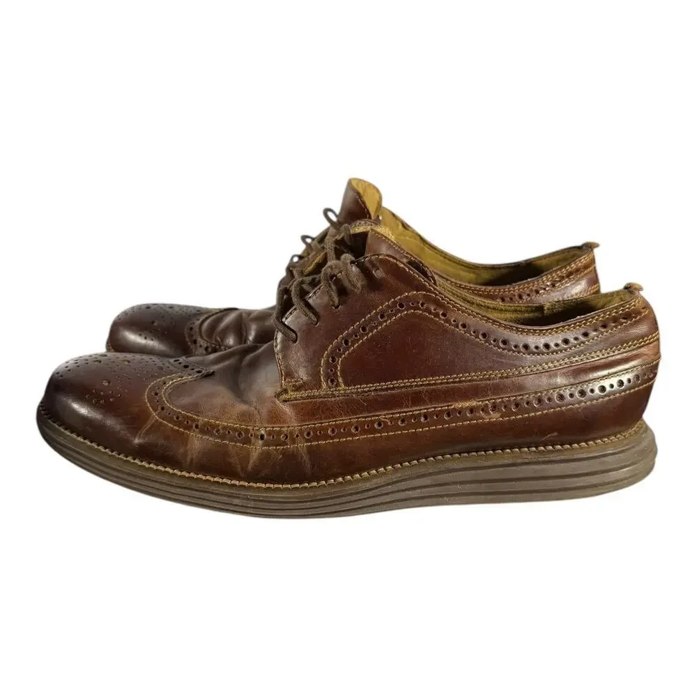 Cole Haan Original Grand LWN II Woodbury Chestnut Oxfords Size 10 M C27845